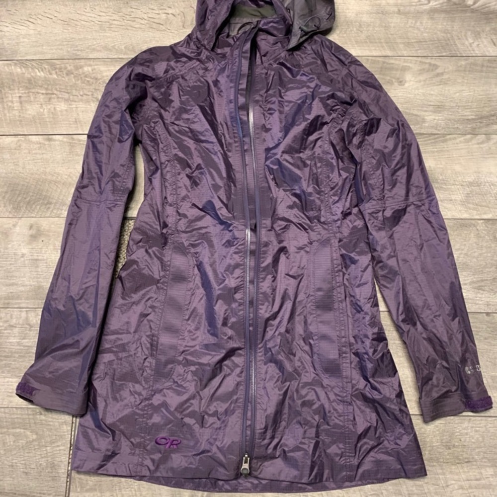 Outdoor Research Purple Women’s Full Zip Hooded Coat Jacket Size Small Petite